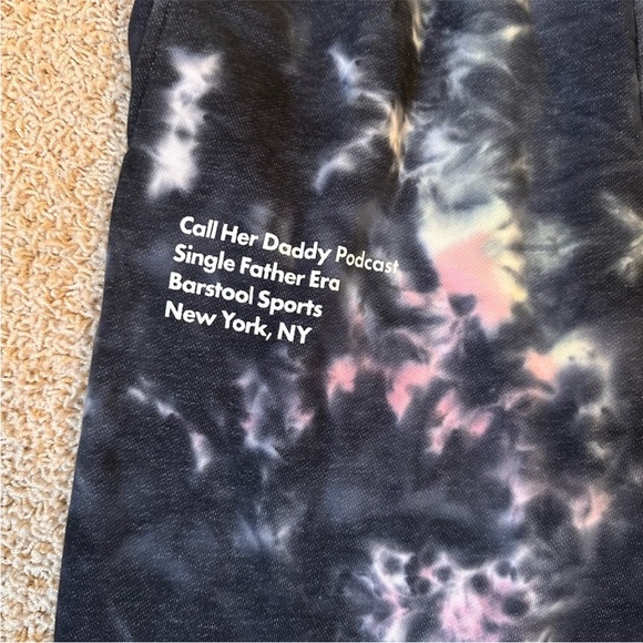 Barstool Sports Call Her Daddy Tie Dye Single Father Era Sweatpants Joggers - Picture 3 of 5